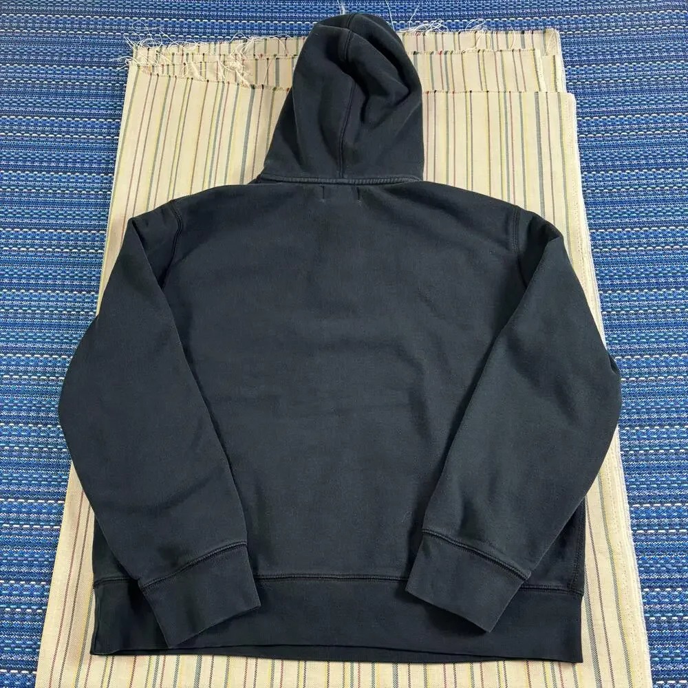 Polo By Ralph Lauren Hoodie Mens 2XL Black Fleece Kangaroo Pocket Sweatshirt